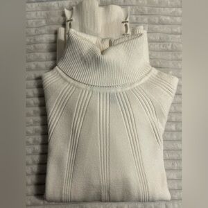 White House Black Market white Turtleneck Sweater